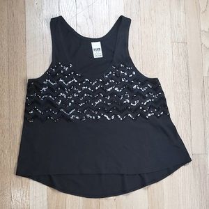 PINK Victoria’s Secret Women’s Sequin Tank Top, Size S…